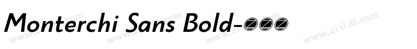 Monterchi Sans Bold字体转换